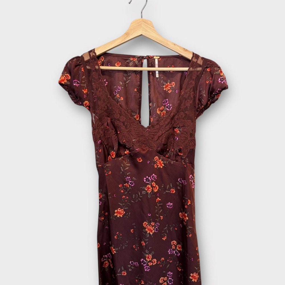 NEW Free People Butterfly Babe Cutout Maxi Dress Size Small - Picture 7 of 14